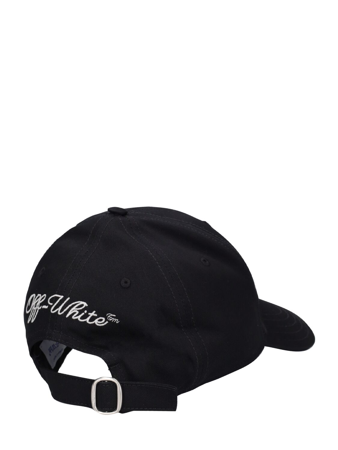 Shop Off-white Multi Logo Cotton Baseball Cap In Black