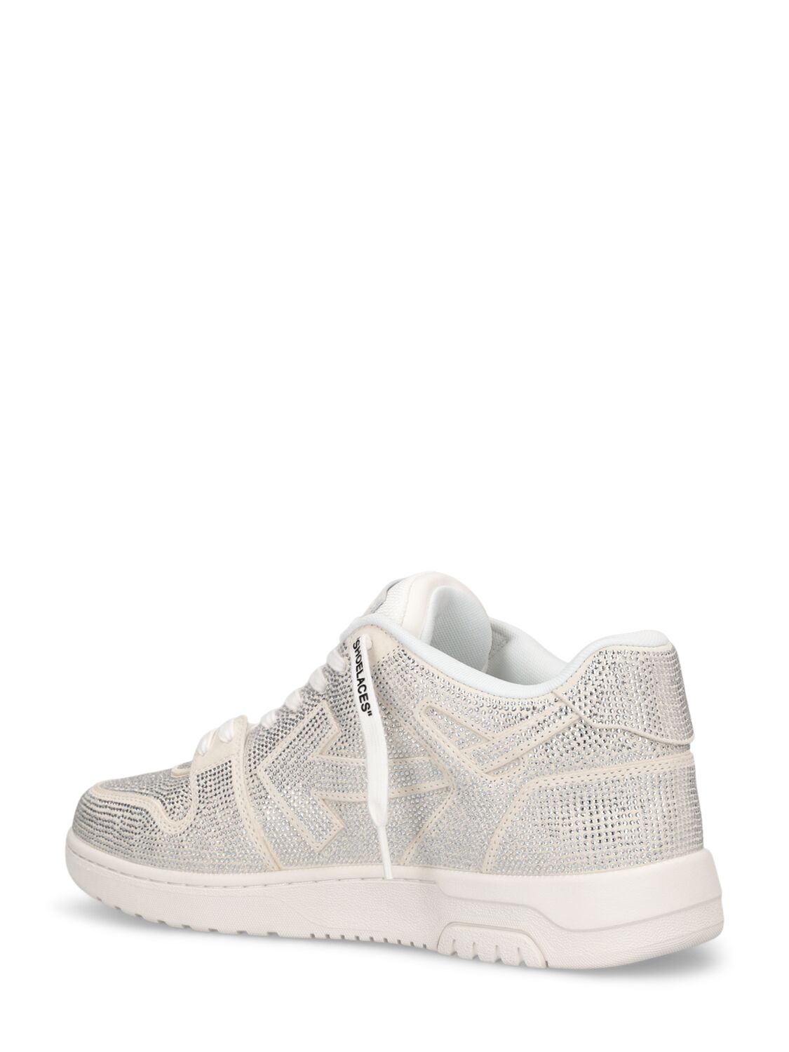 Shop Off-white 30mm Out Of Office Strass Sneakers In White,silver