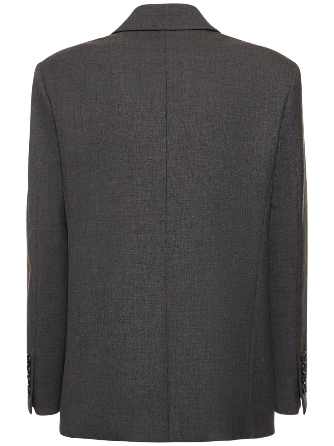 Shop Dunst Essential 2-button Wool Blend Blazer In Grey