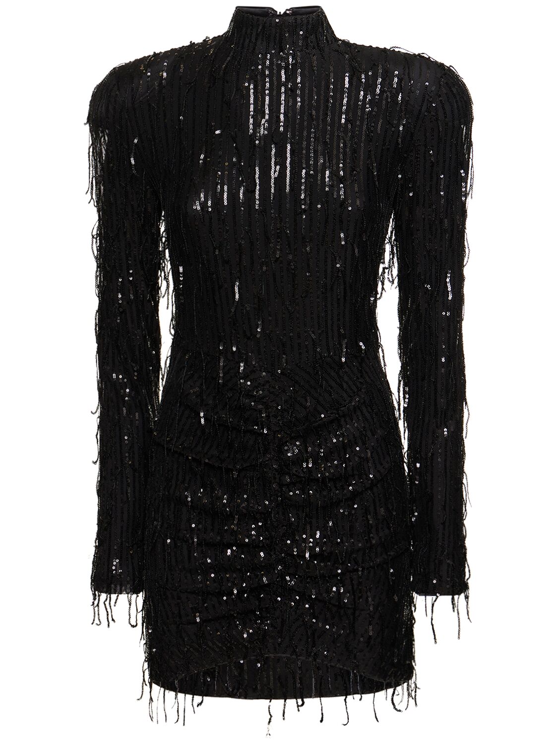 Rotate Birger Christensen Miki Sequined Mini Dress In 블랙