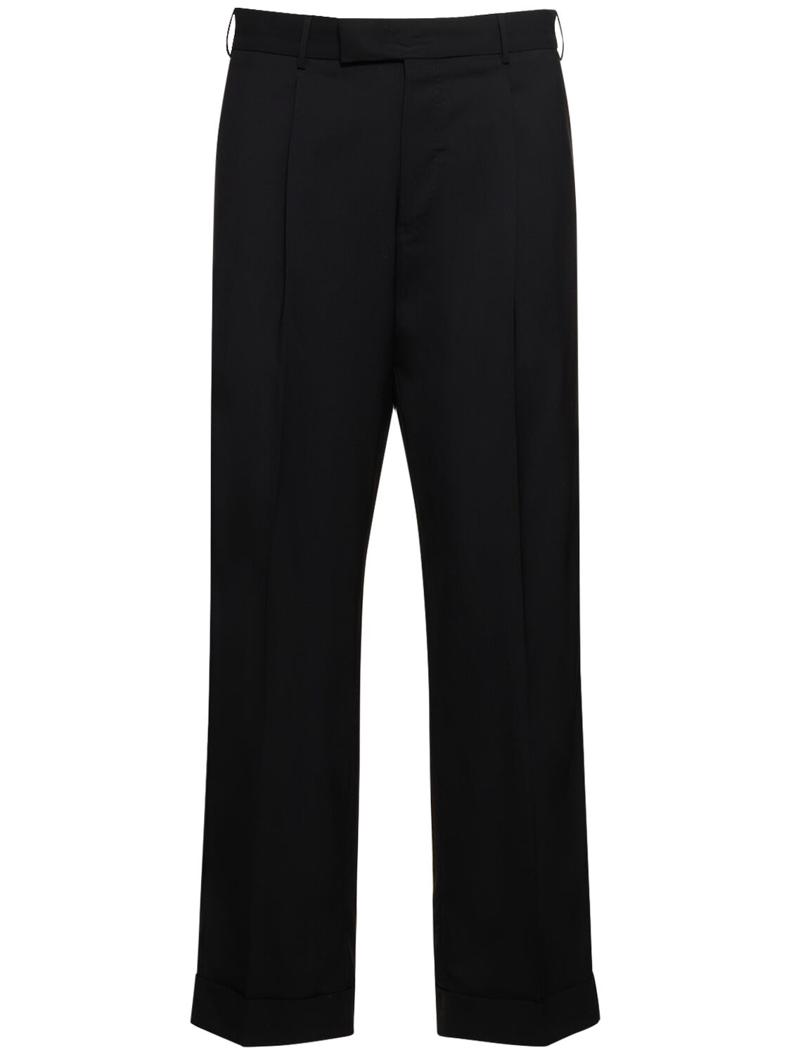 Pt Torino Quindici Light Wool Trousers In Black