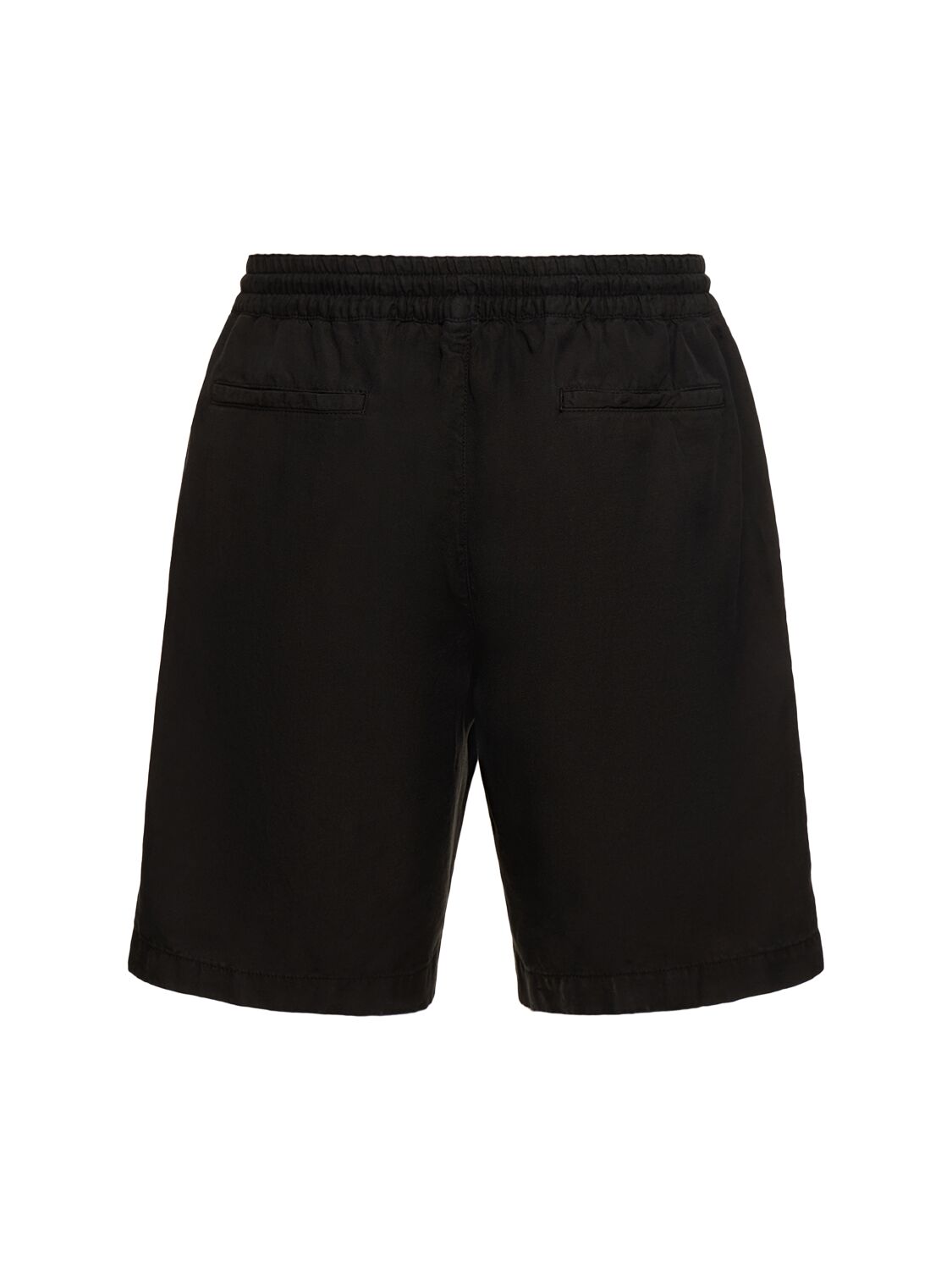 Shop Pt Torino Lyocell Blend Jogger Shorts In Black