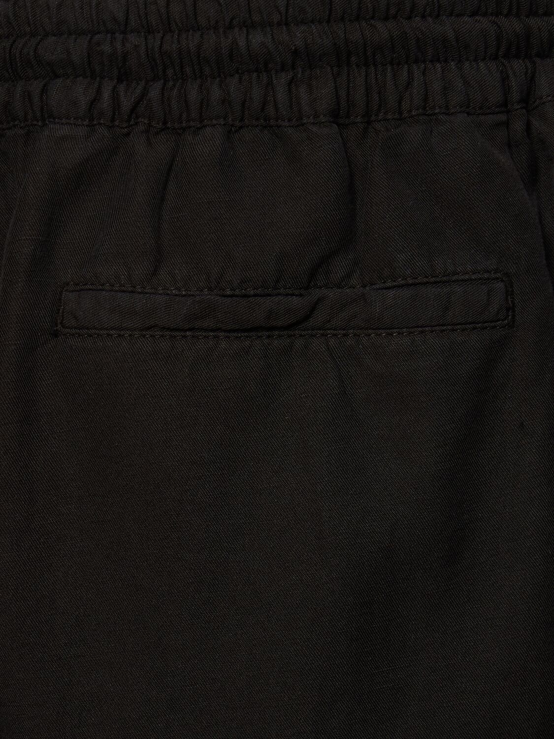 Shop Pt Torino Lyocell Blend Jogger Shorts In Black