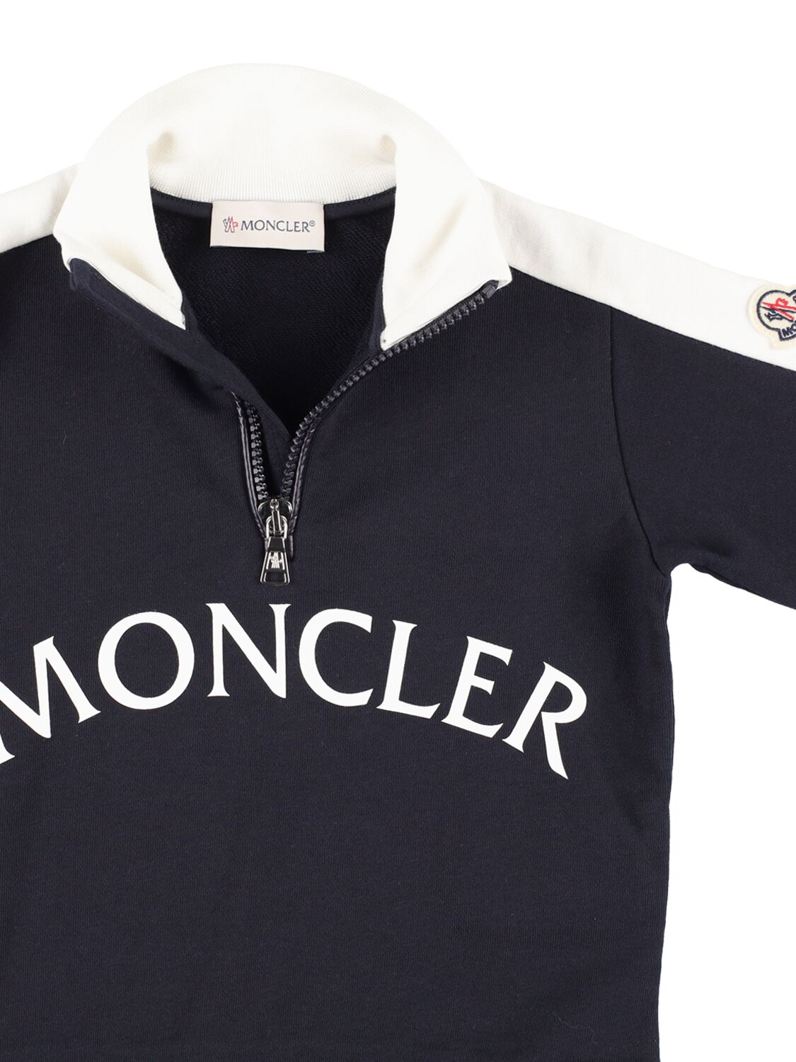 Shop Moncler Stretch Cotton Sweatshirt & Sweatpants In 블루