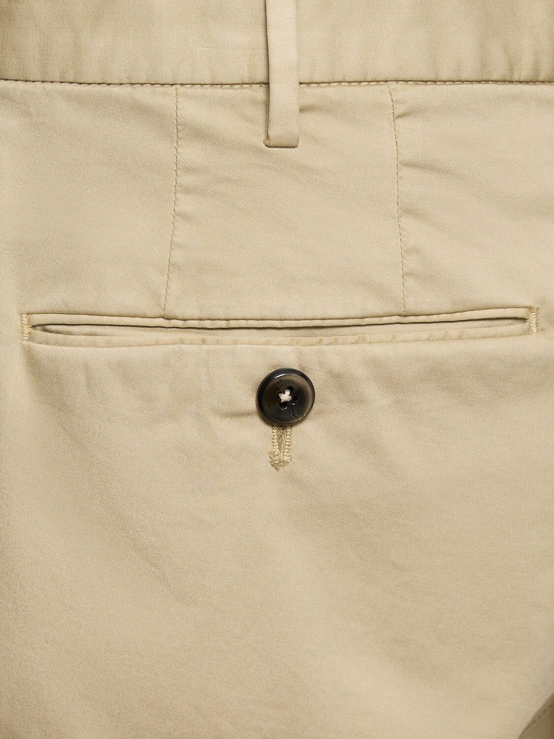 Shop Pt Torino Stretch Cotton Bermuda Shorts In Beige