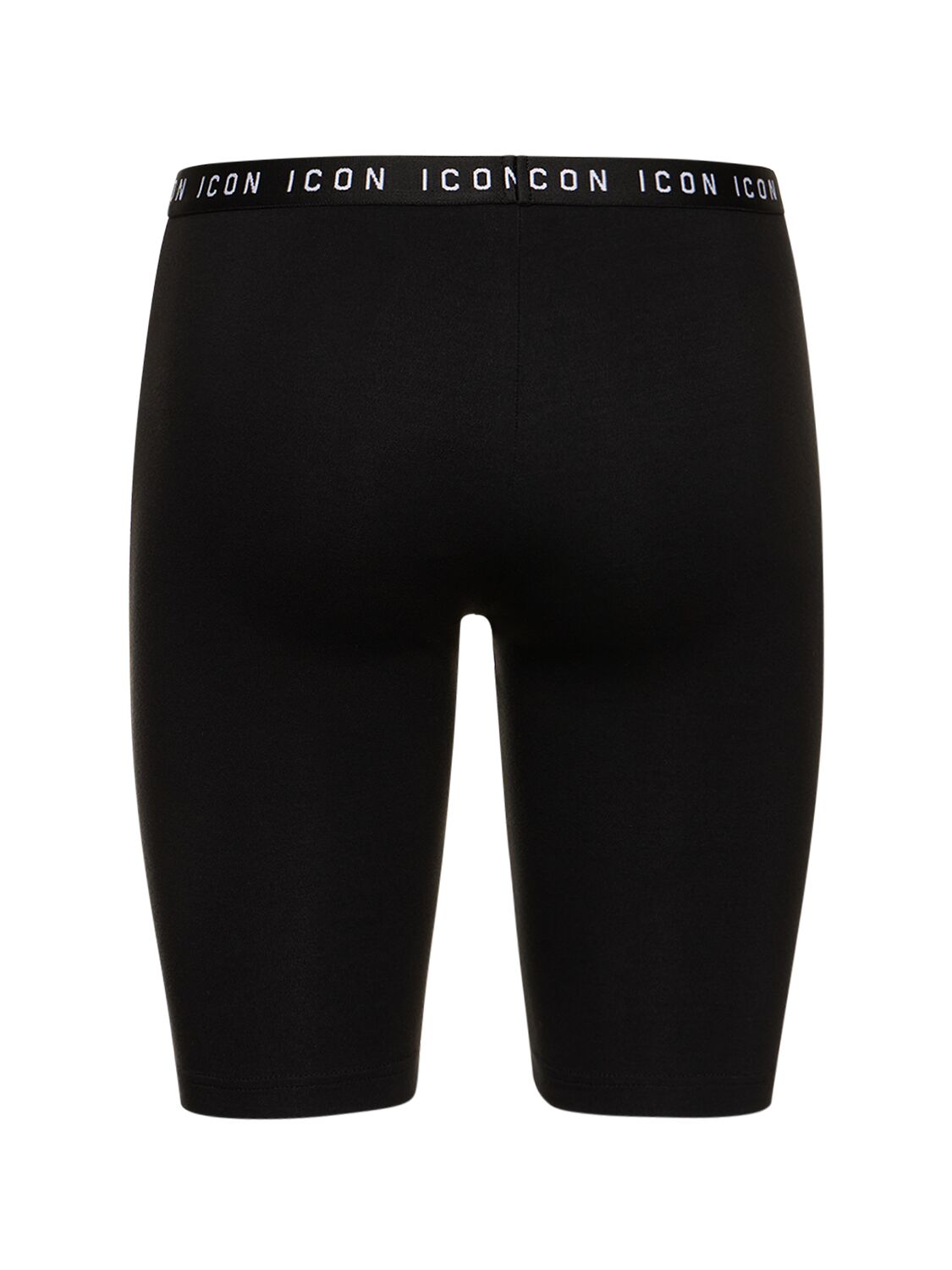 Shop Dsquared2 Icon Jersey & Mesh Cycling Shorts In Black