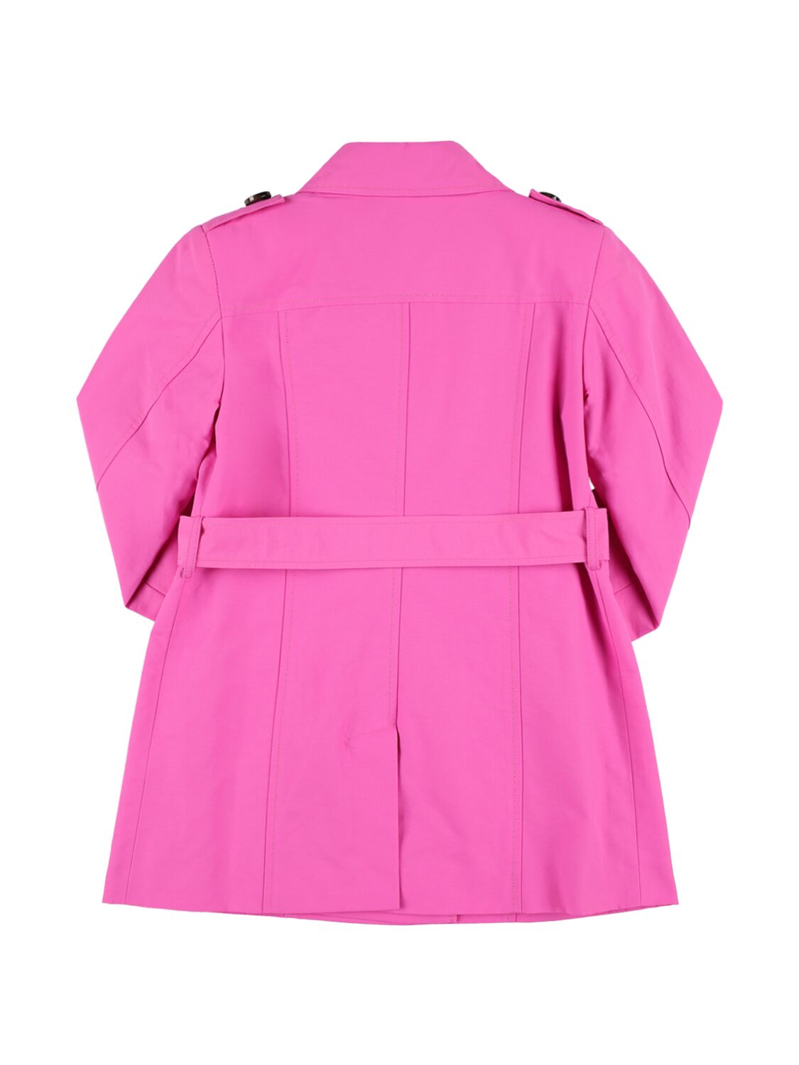 Max & Co Ottoman Cotton & Nylon Trench Coat In Fuchsia