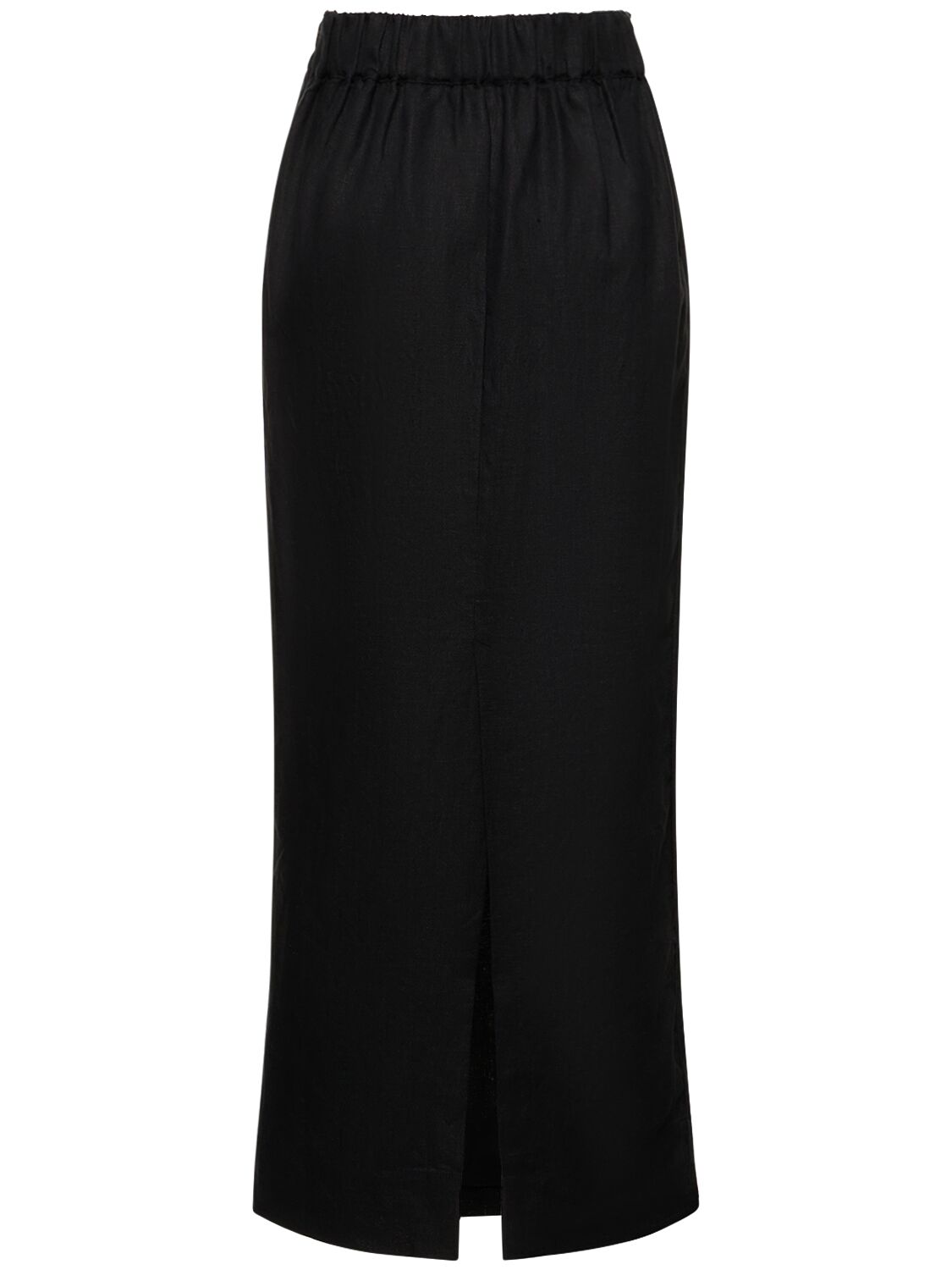 Emma Linen Midi Pencil Skirt