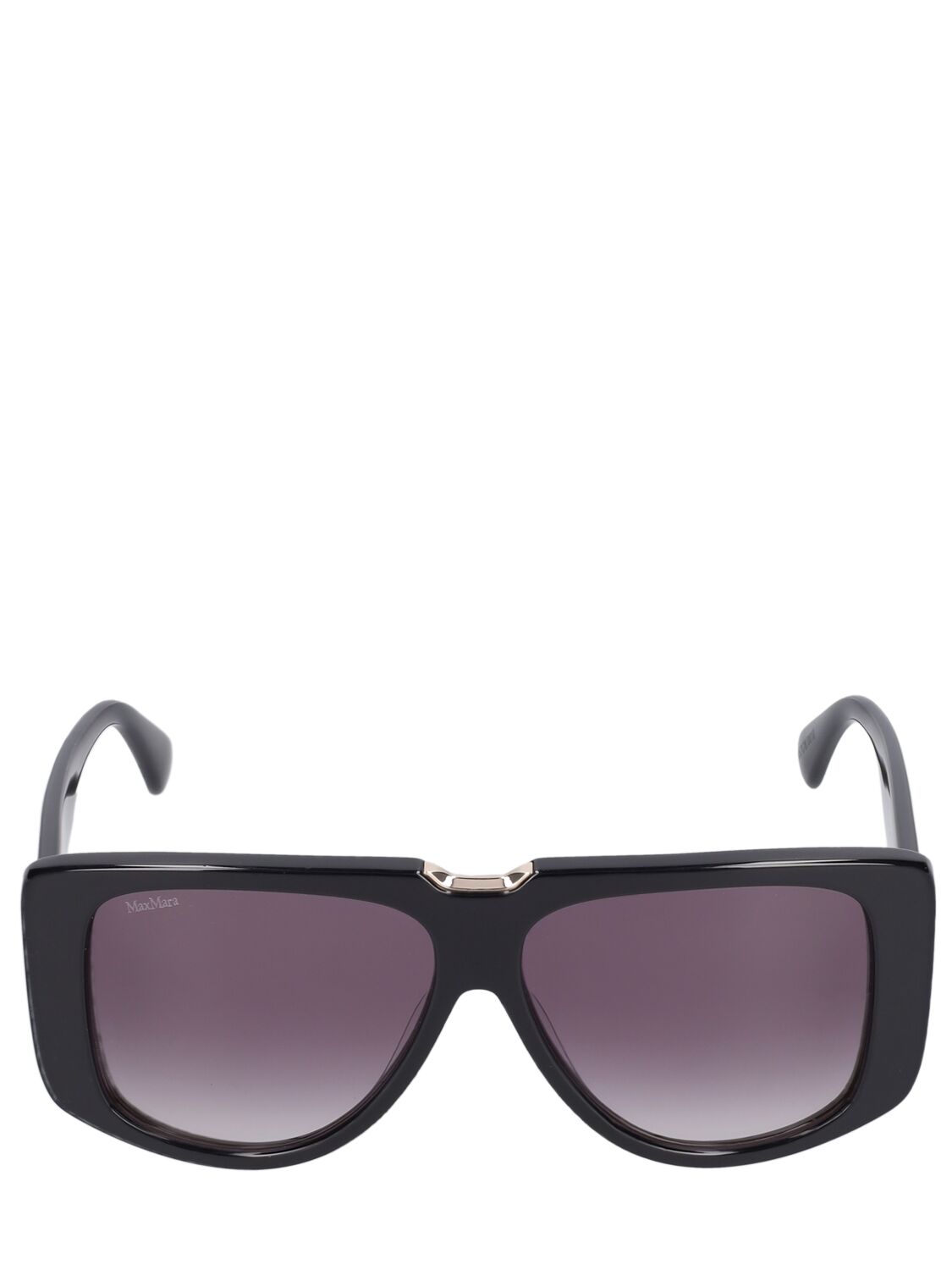Max Mara Spark Mask Acetate Sunglasses In Black,smoke