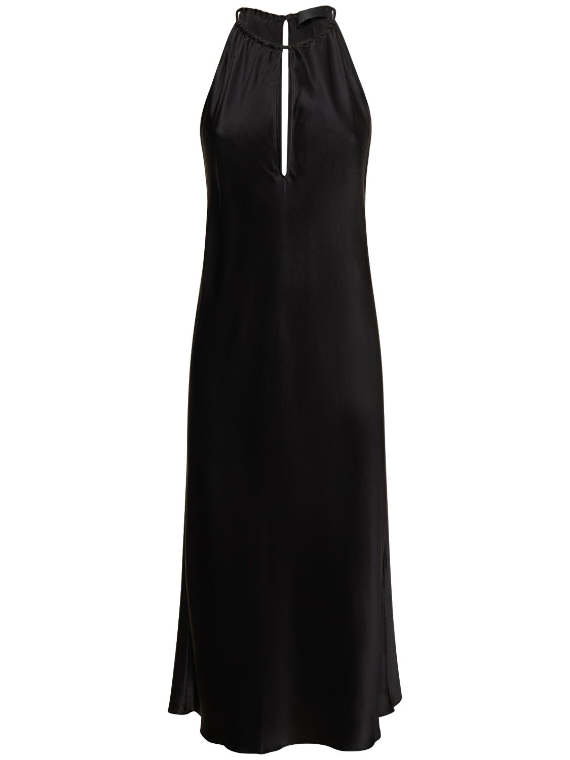 Image of Eglantine Halter Neck Silk Midi Dress