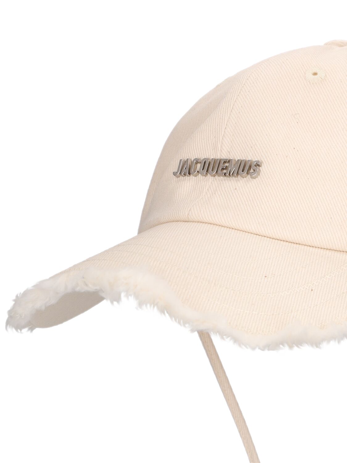 Shop Jacquemus La Casquette Artichaut Cotton Hat In Off-white