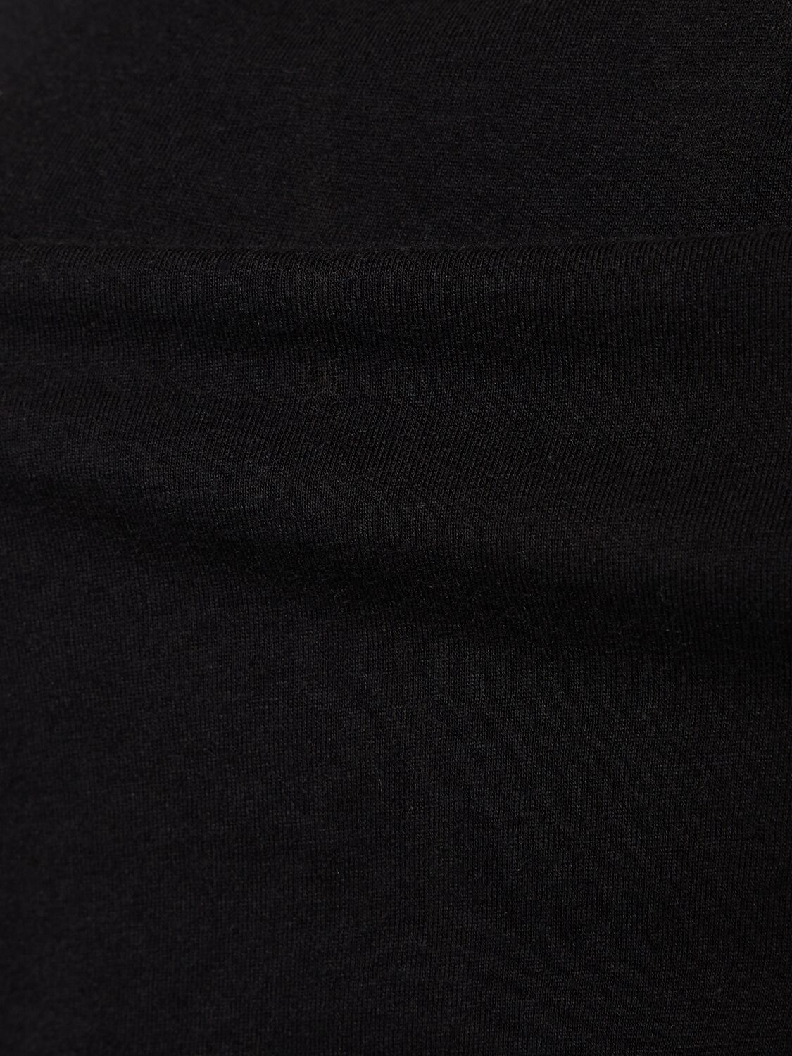 Shop Éterne Short Sleeve Stretch Cotton T-shirt In 블랙