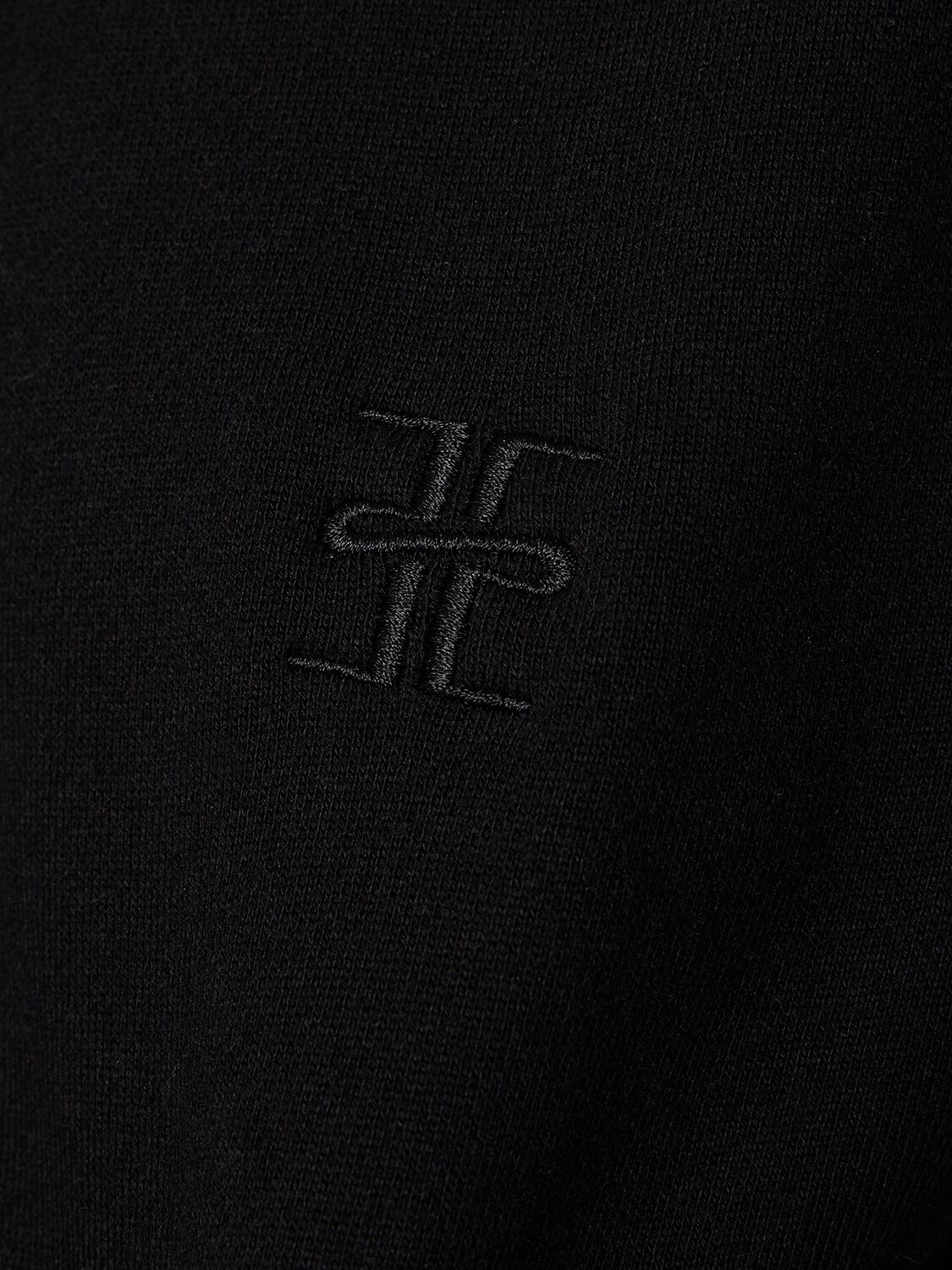 Éterne Raglan Cotton Blend Sweatshirt In Black