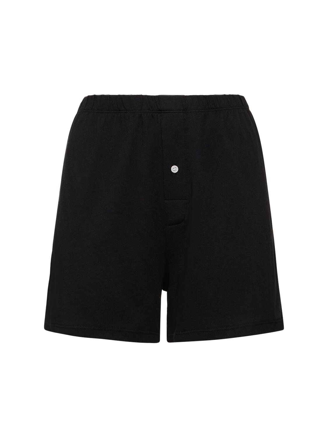 Éterne Lounge Cotton Blend Boxer Shorts In Black
