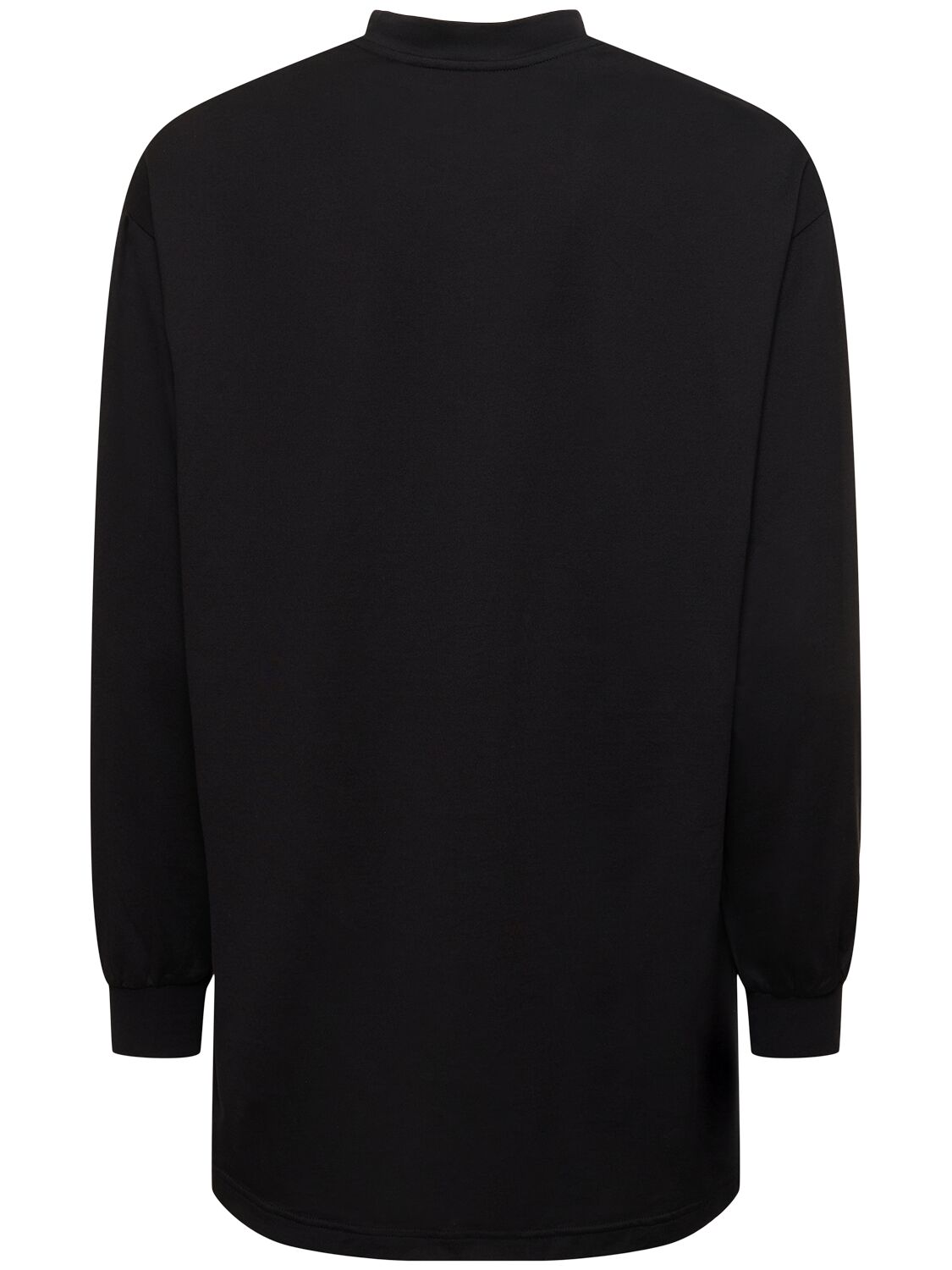 Shop Y-3 Mock Neck Long Sleeve T-shirt In Black