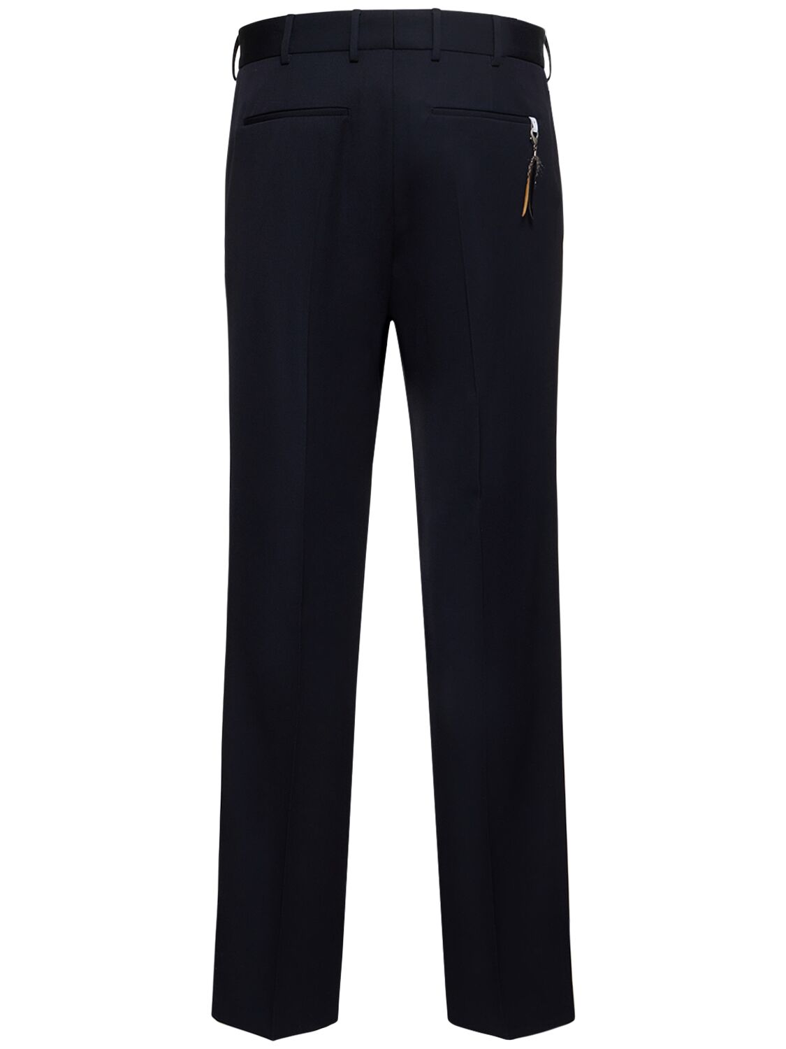 Shop Pt Torino Freedom Flat Front Wool Pants In Navy