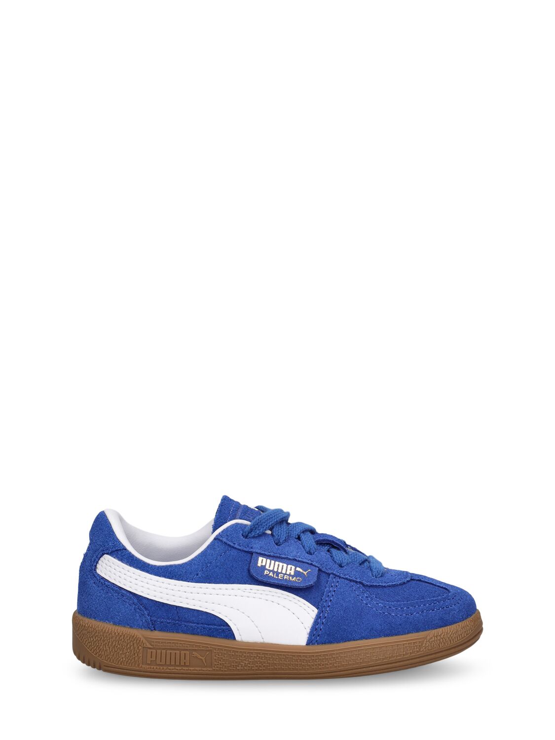 Puma Kids' Palermo Ps Lace-up Sneakers In Blue