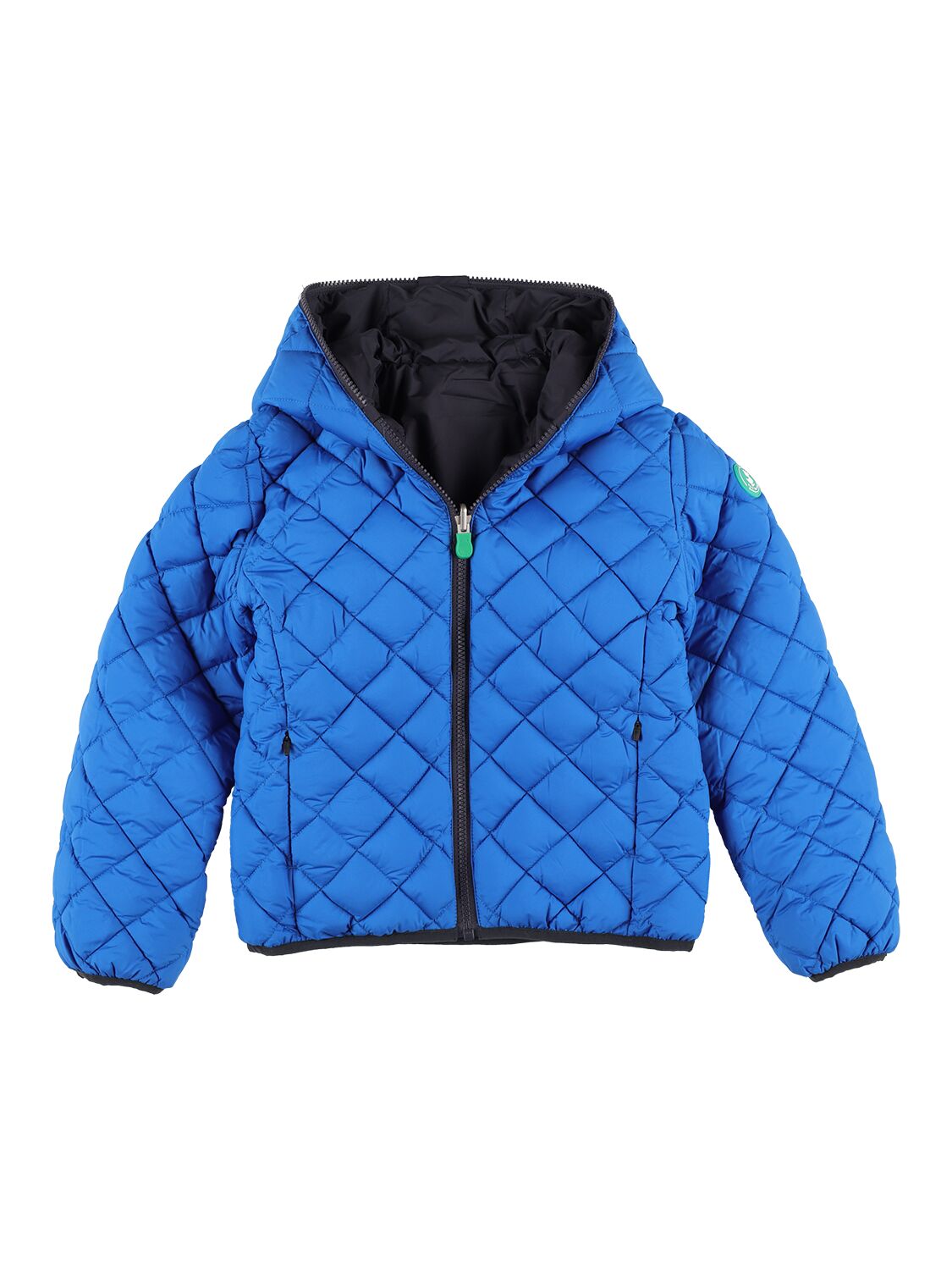Shop Save The Duck Reversible Nylon Puffer Jacket In 네이비