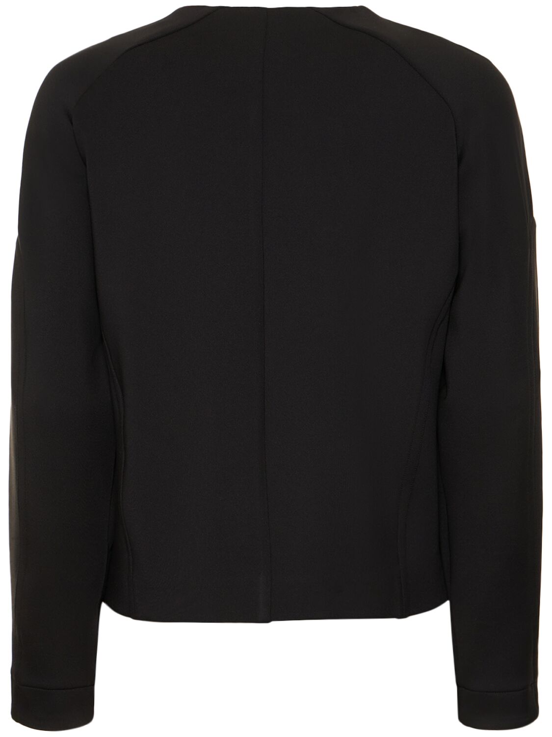 Shop Max Mara Dramma Neoprene Jersey Jacket In Black