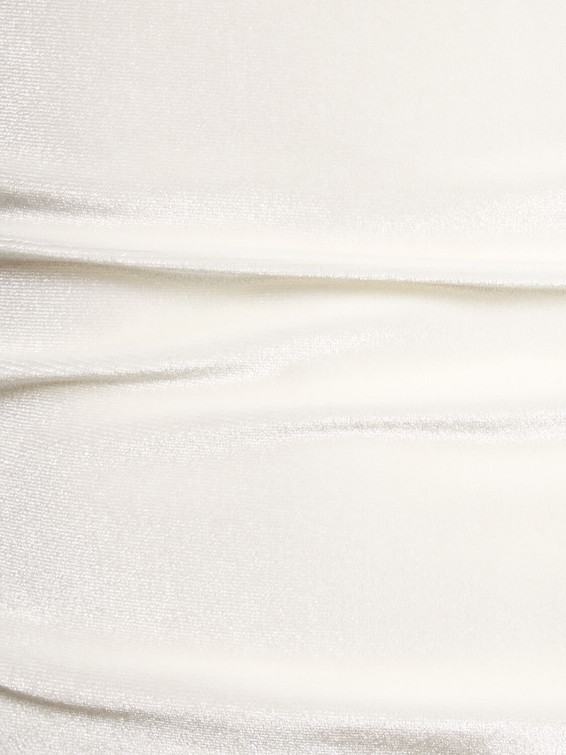 Shop 16arlington Nubria Velvet Long Sleeve Crop Top In White
