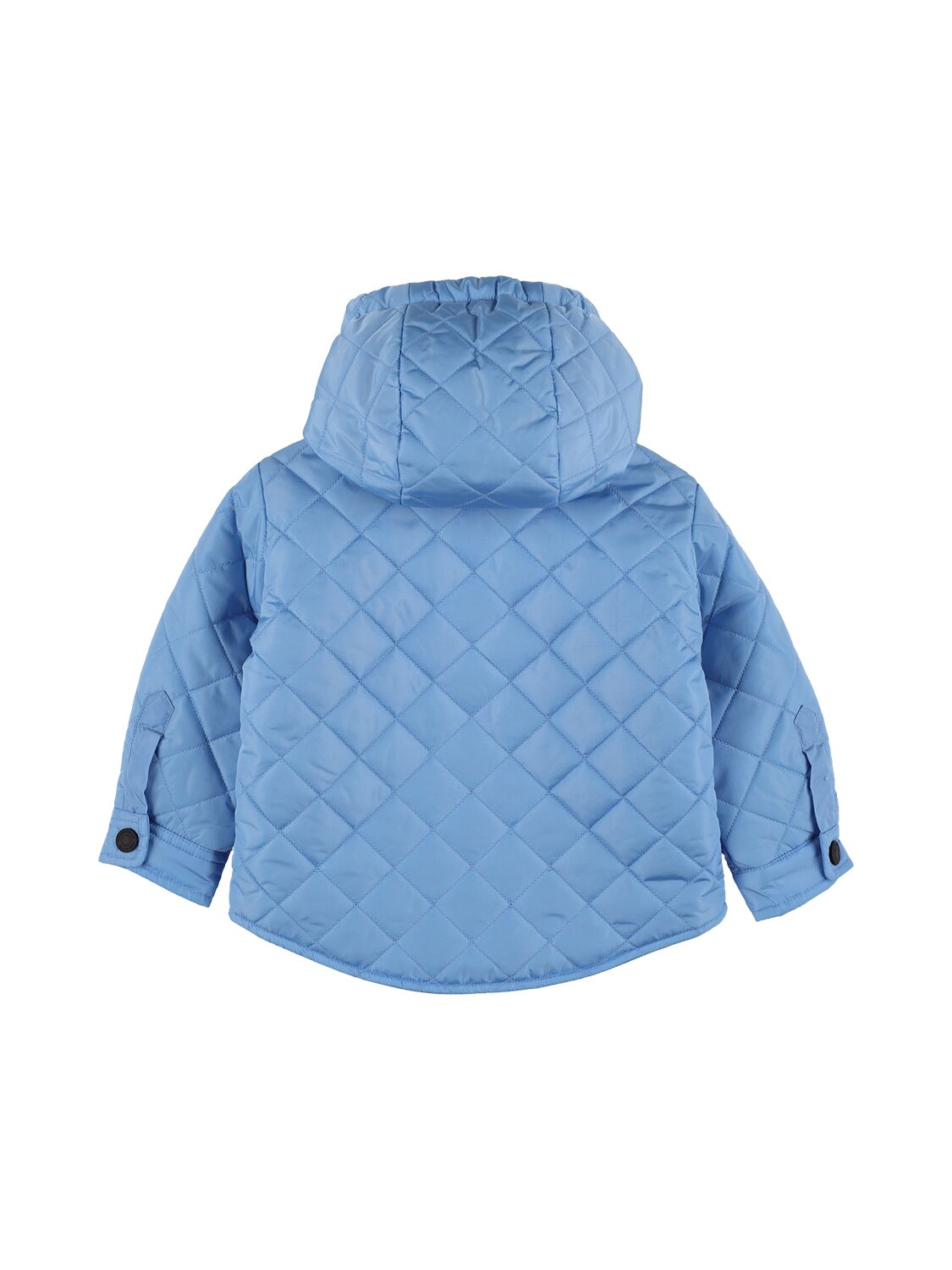 Shop Dsquared2 Hooded Quilted Nylon Jacket In 라이트 블루