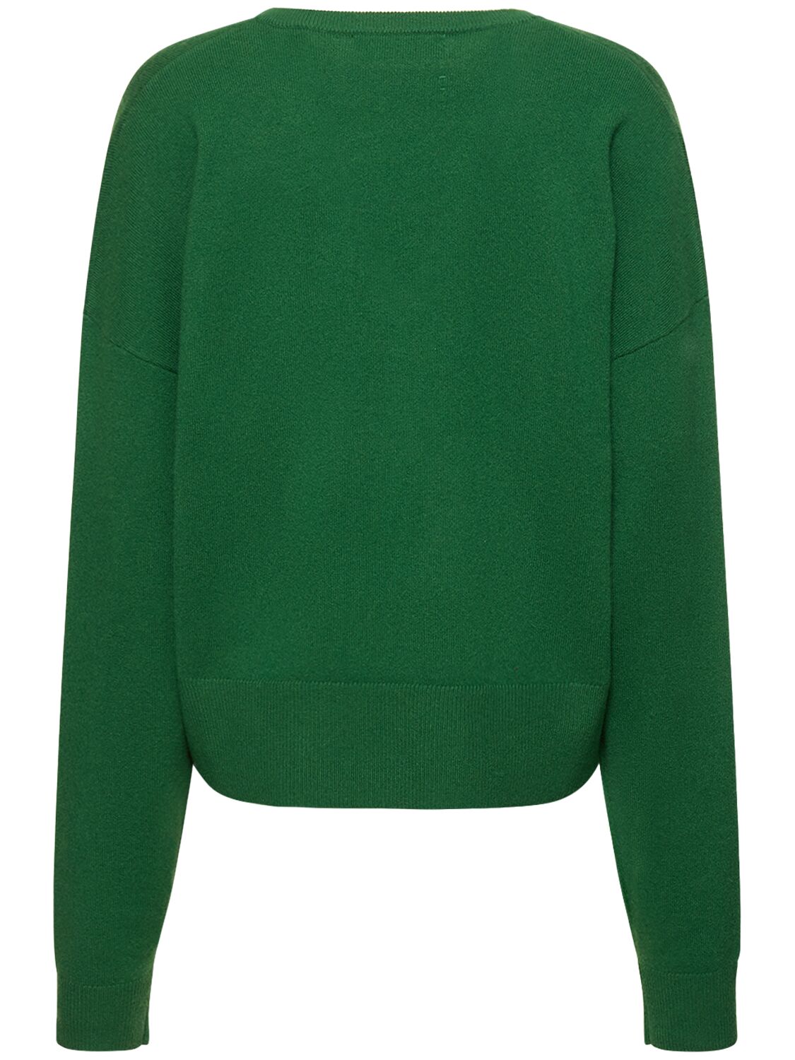 Shop Extreme Cashmere Clash Cashmere Blend V Neck Sweater In Green