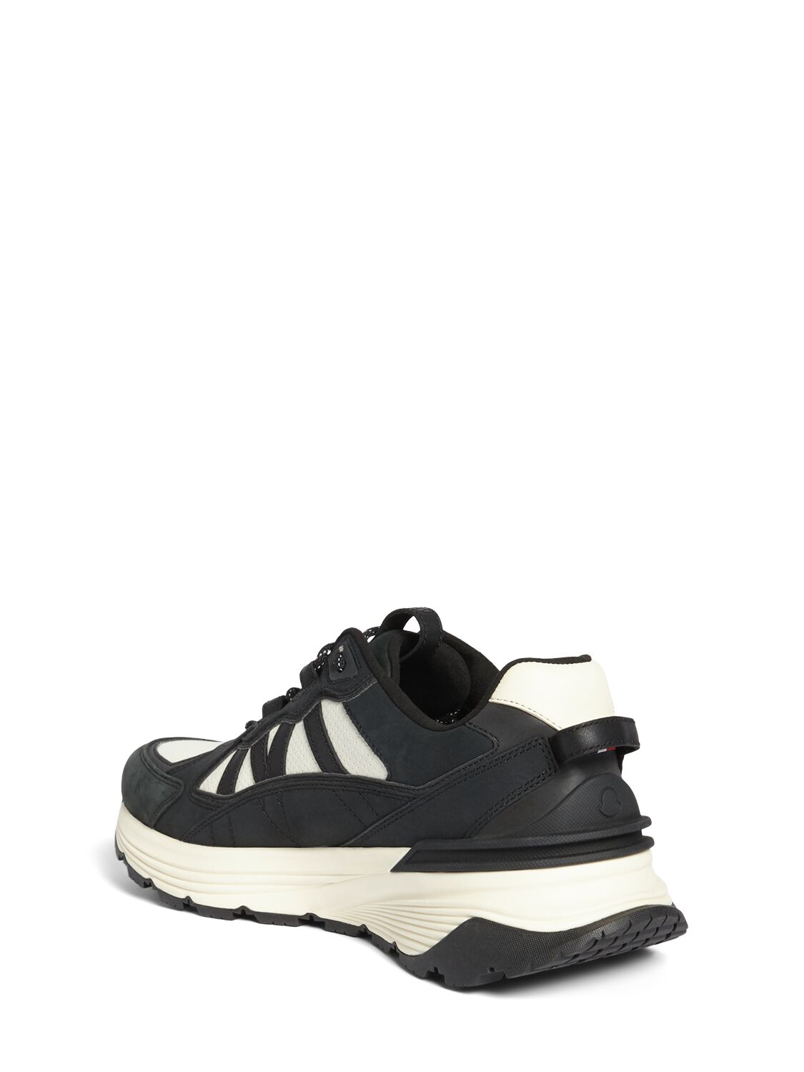 Shop Moncler 4cm Lite Runner Sneakers In Black