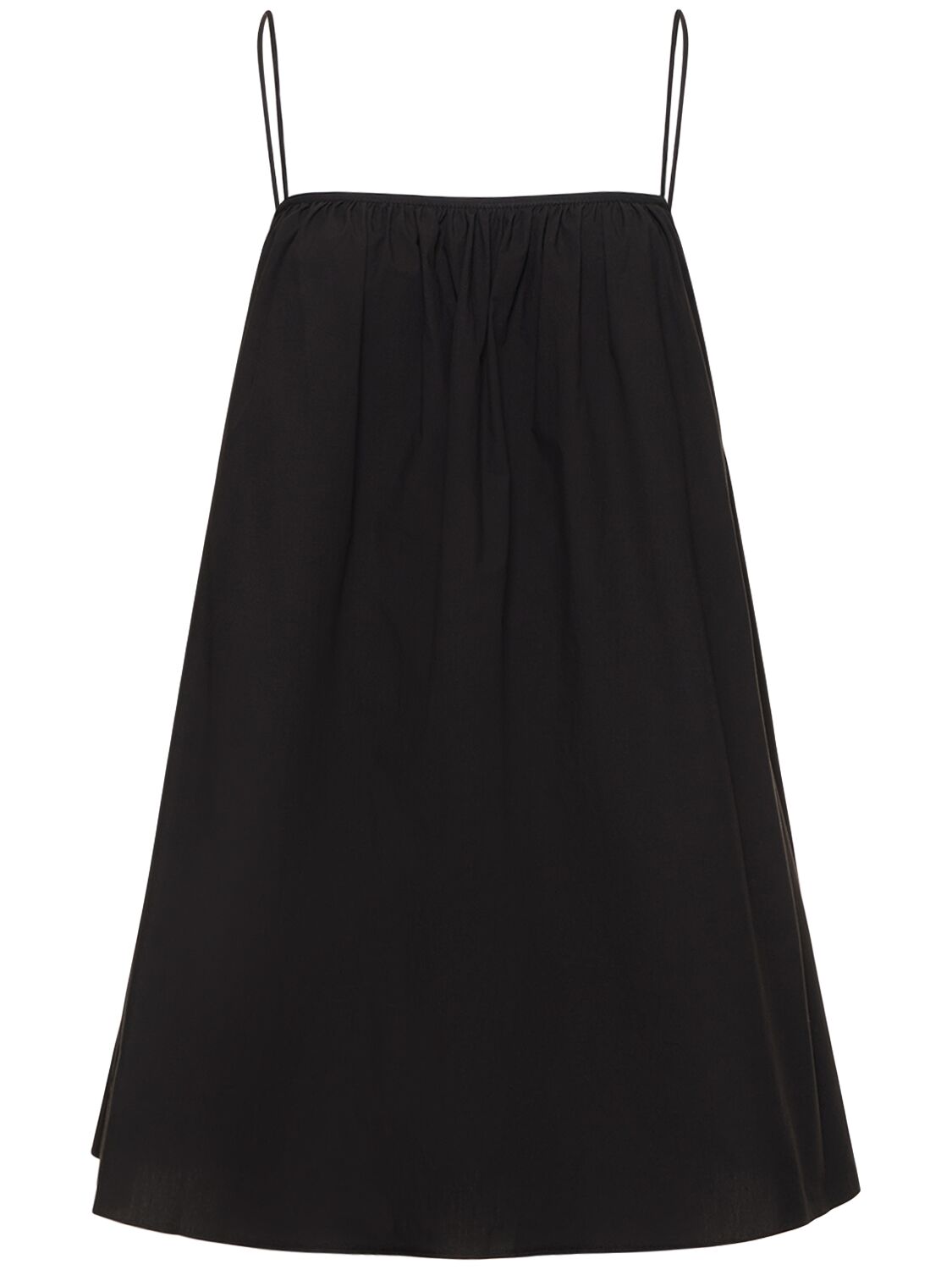 Shop Matteau Organic Cotton Mini Dress In Black