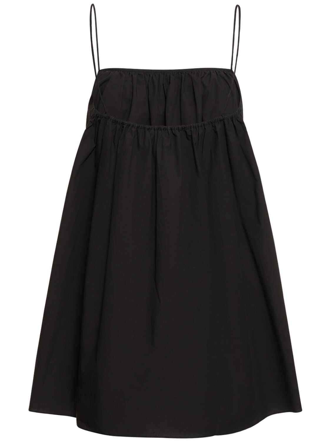 Shop Matteau Organic Cotton Mini Dress In Black