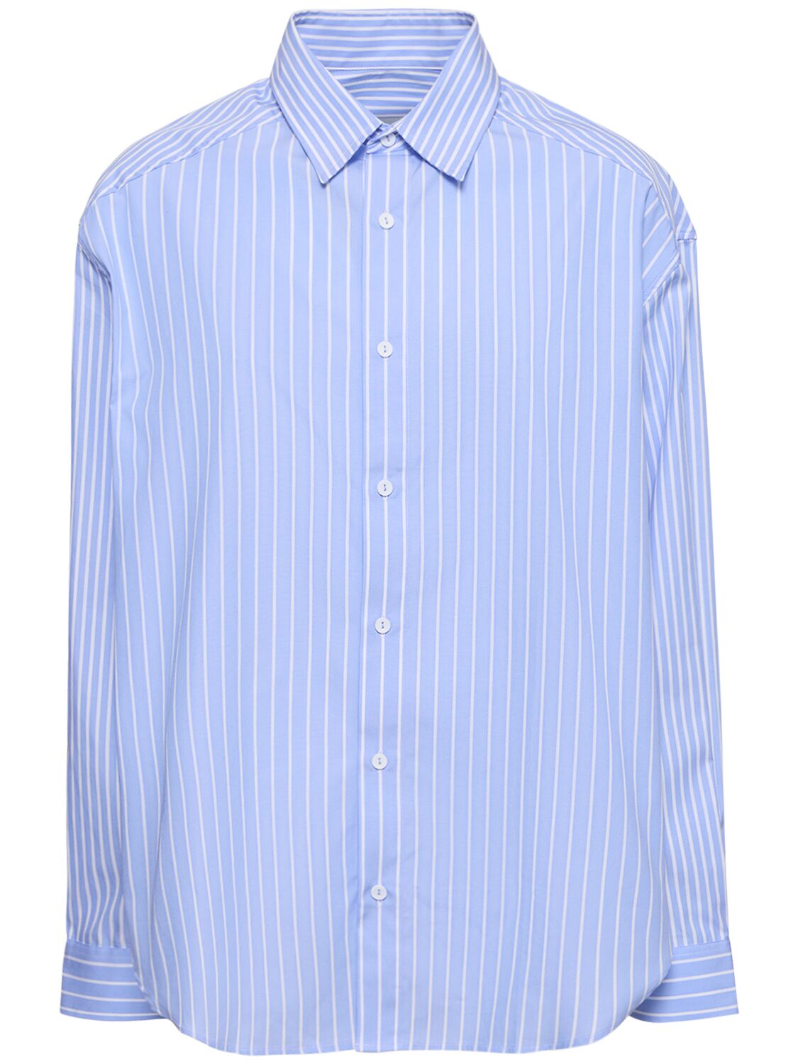 Matteau Striped Organic Cotton Classic Shirt In Blue,multi