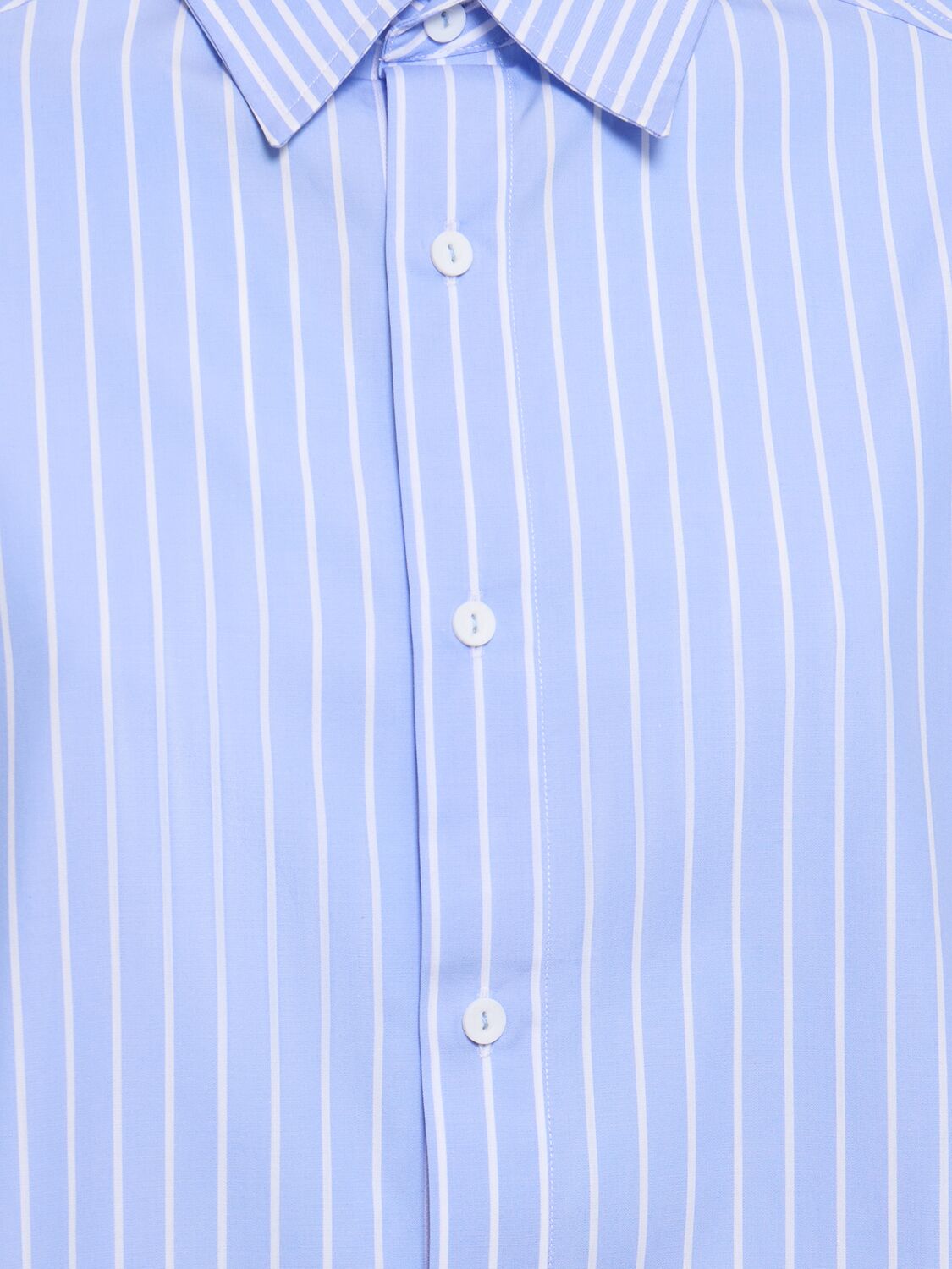 Shop Matteau Striped Organic Cotton Classic Shirt In Blue,multi