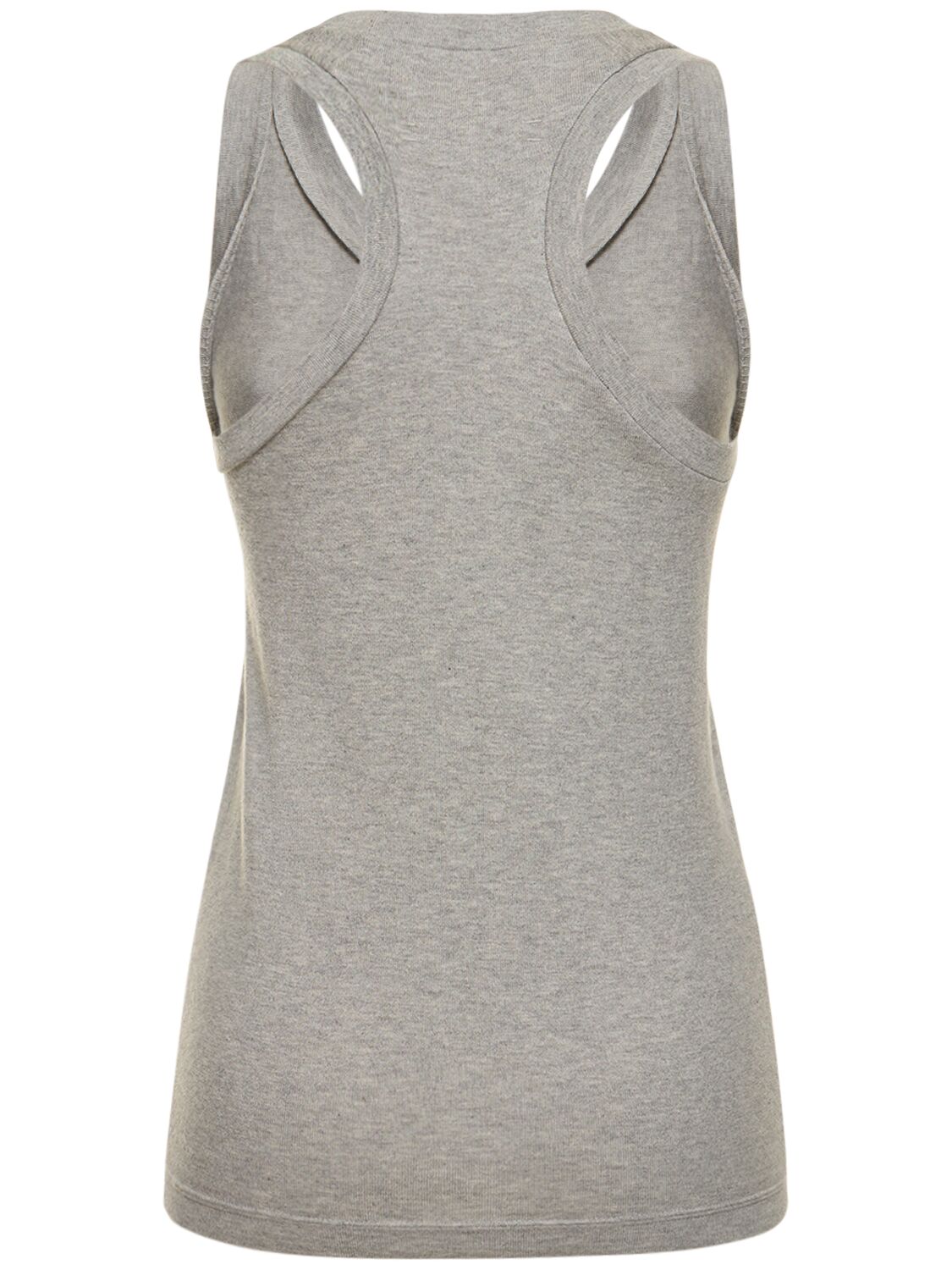 Shop Extreme Cashmere Cotton & Cashmere Tank Top In Grey