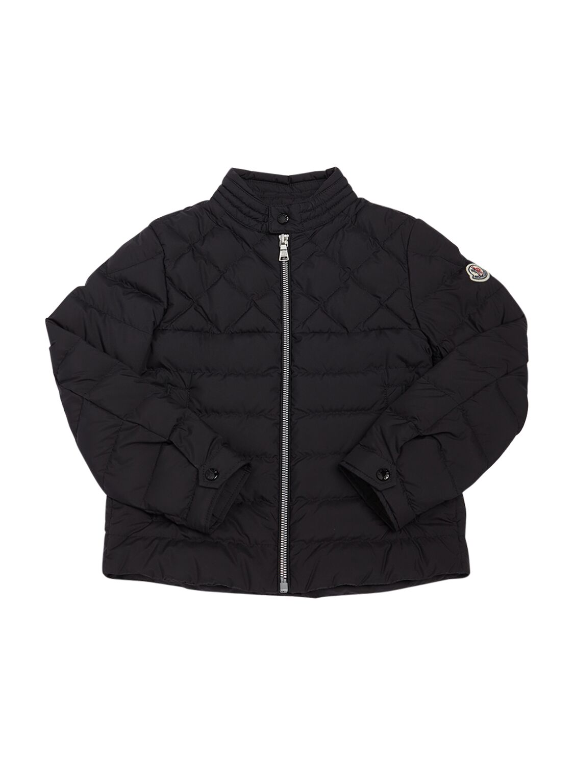 Moncler Kids' Cleanthe Tech Down Jacket In Black