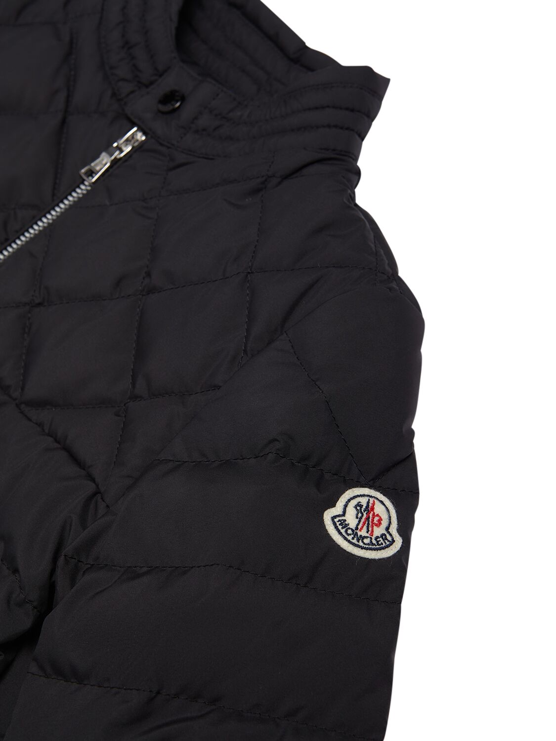 Shop Moncler Cleanthe Tech Down Jacket In Black