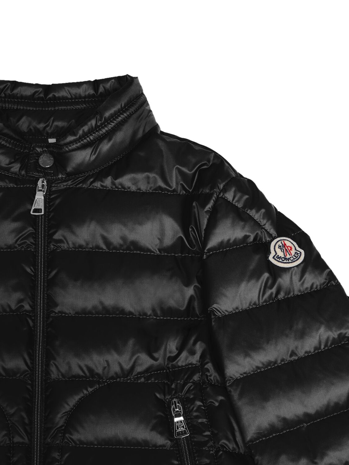 Shop Moncler Acorus Nylon Down Jacket In Black