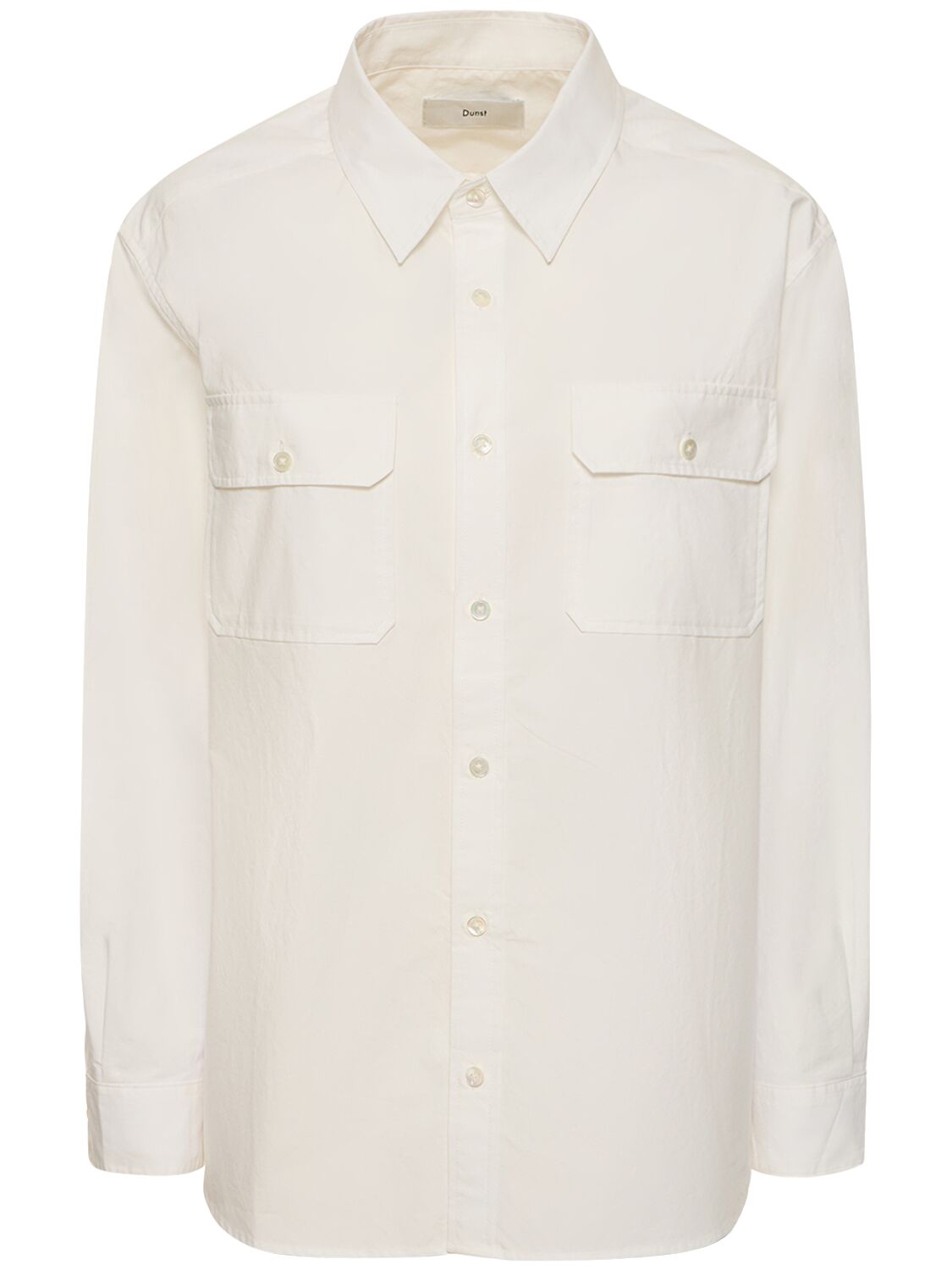 Dunst Out Pocket Cotton Shirt In White