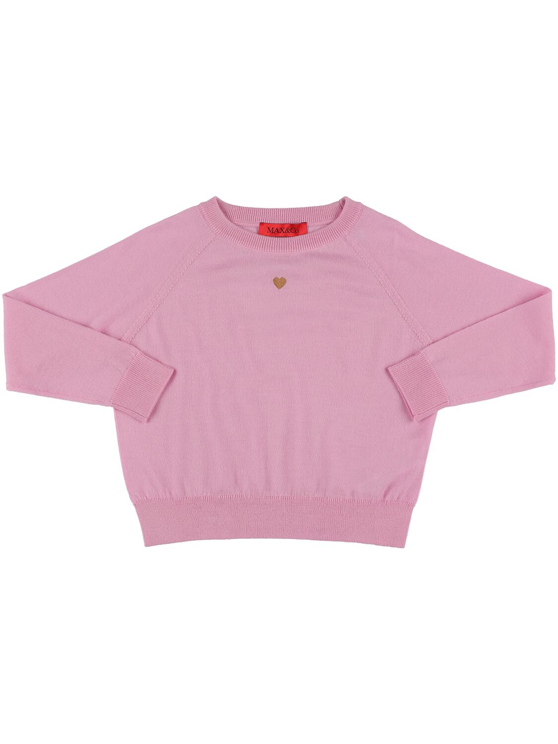 Max & Co Kids' Wool Knit Sweater In Pink
