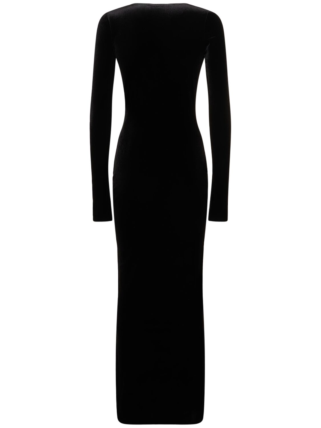 Shop 16arlington Solaria Velvet Midi Dress In Taupe