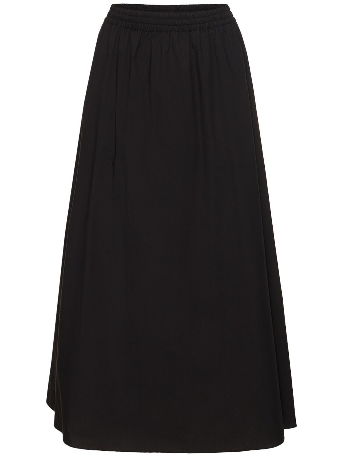 Image of Relaxed Organic Cotton Midi Skirt