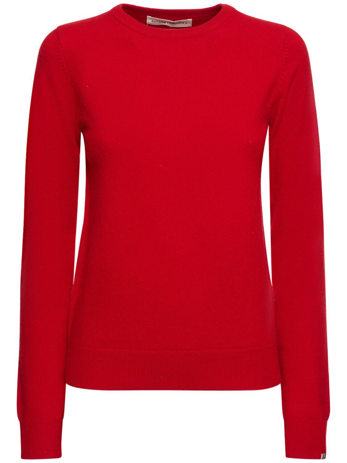 Extreme Cashmere Cashmere Blend Knit Crewneck Sweater In Red