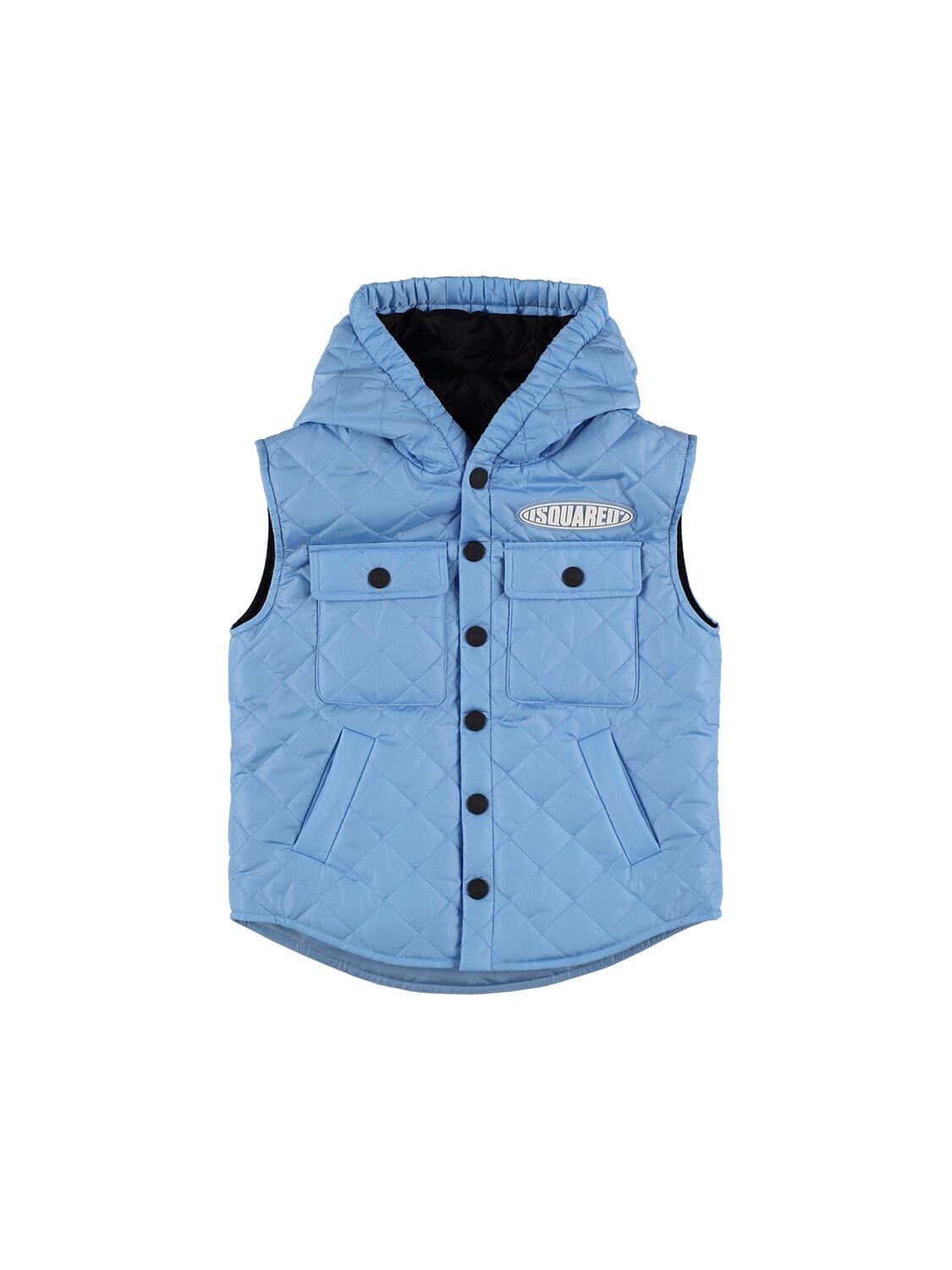 Hooded Quilted Nylon Vest