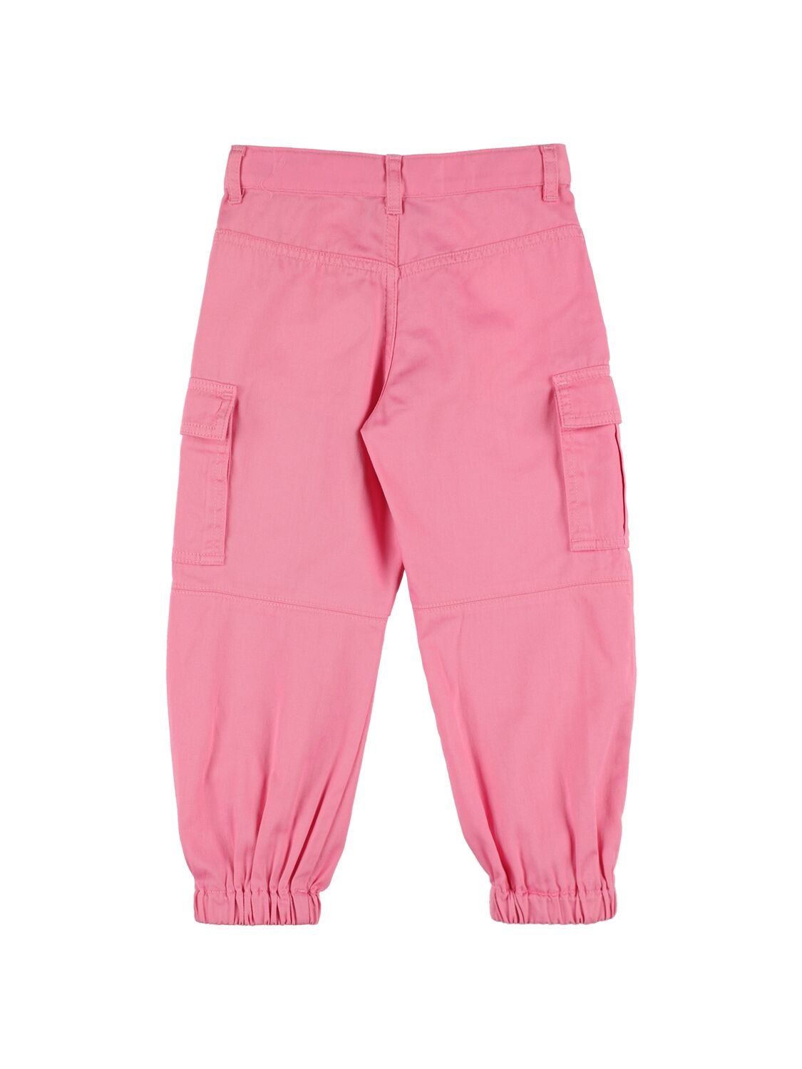Shop Versace Cotton Gabardine Cargo Pants In Pink
