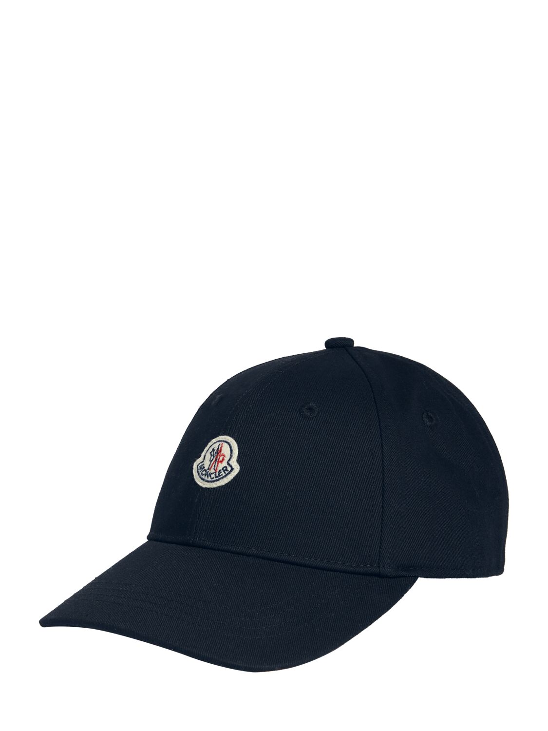 Shop Moncler Gabardine Baseball Cap In Blue