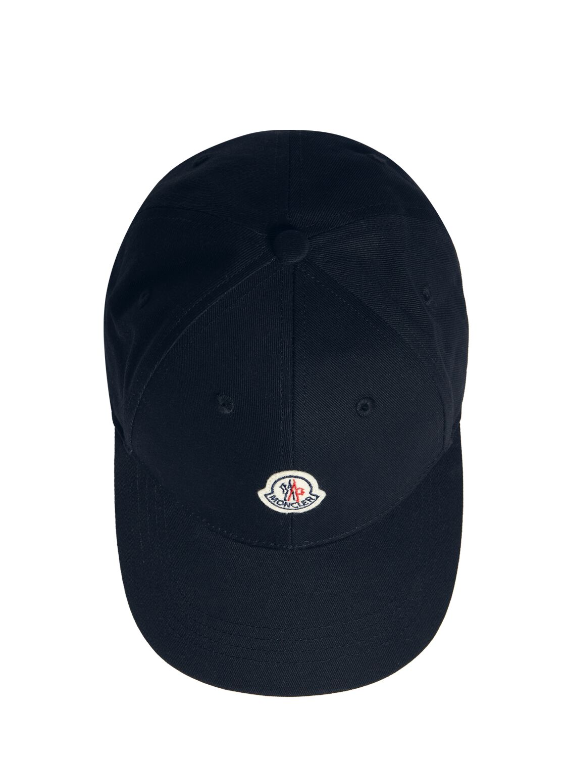 Shop Moncler Gabardine Baseball Cap In Blue