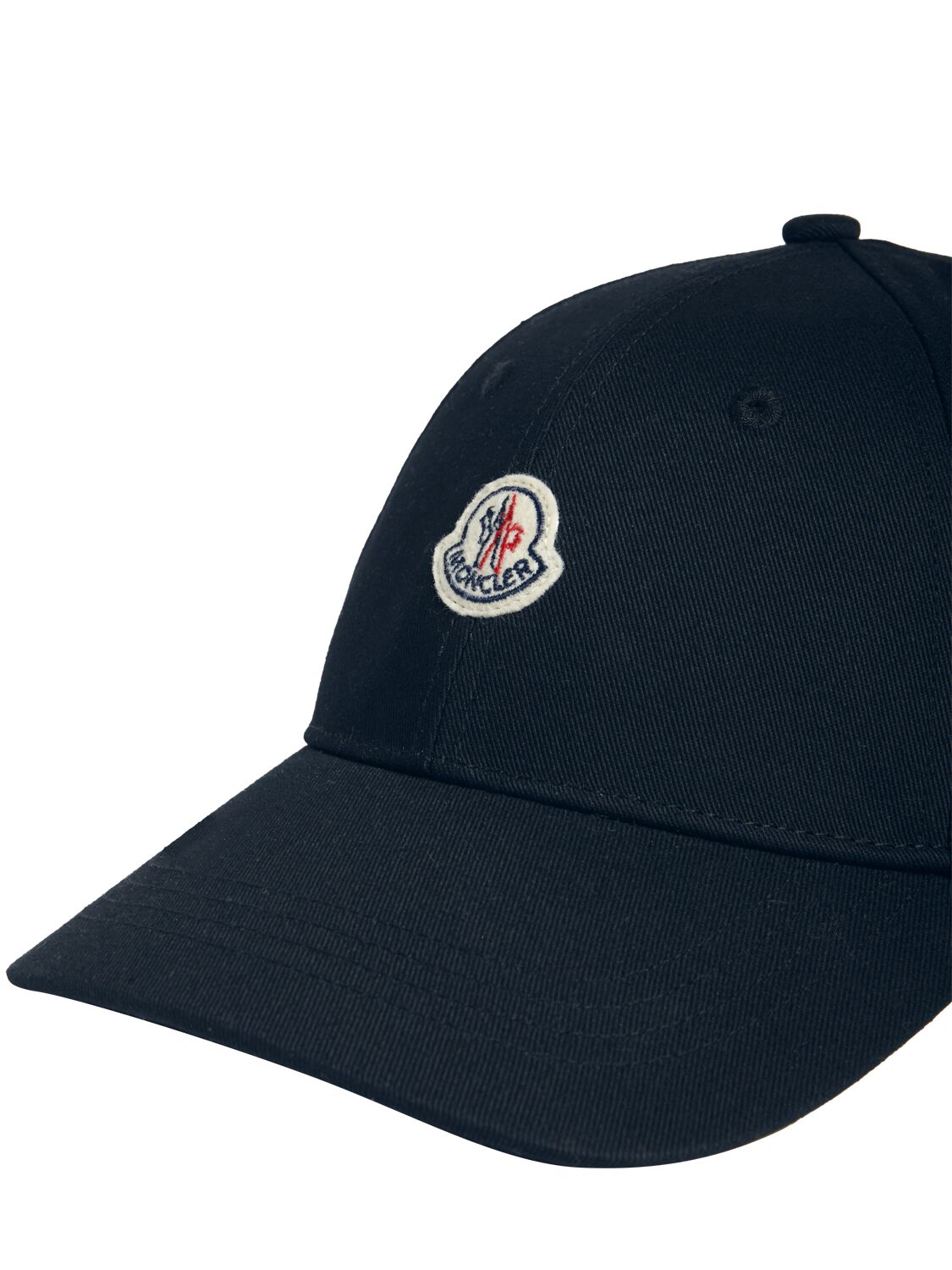 Shop Moncler Gabardine Baseball Cap In Blue