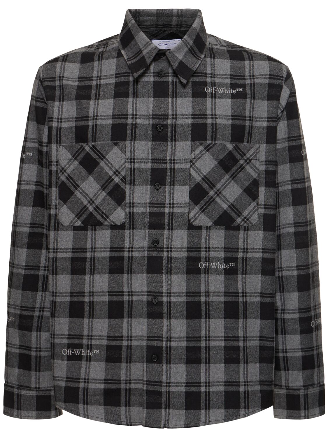 Image of Check Cotton Flannel Shirt
