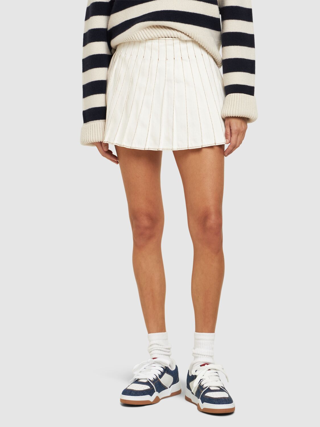 Dsquared2 Denim Lace-up Sneakers In Denim