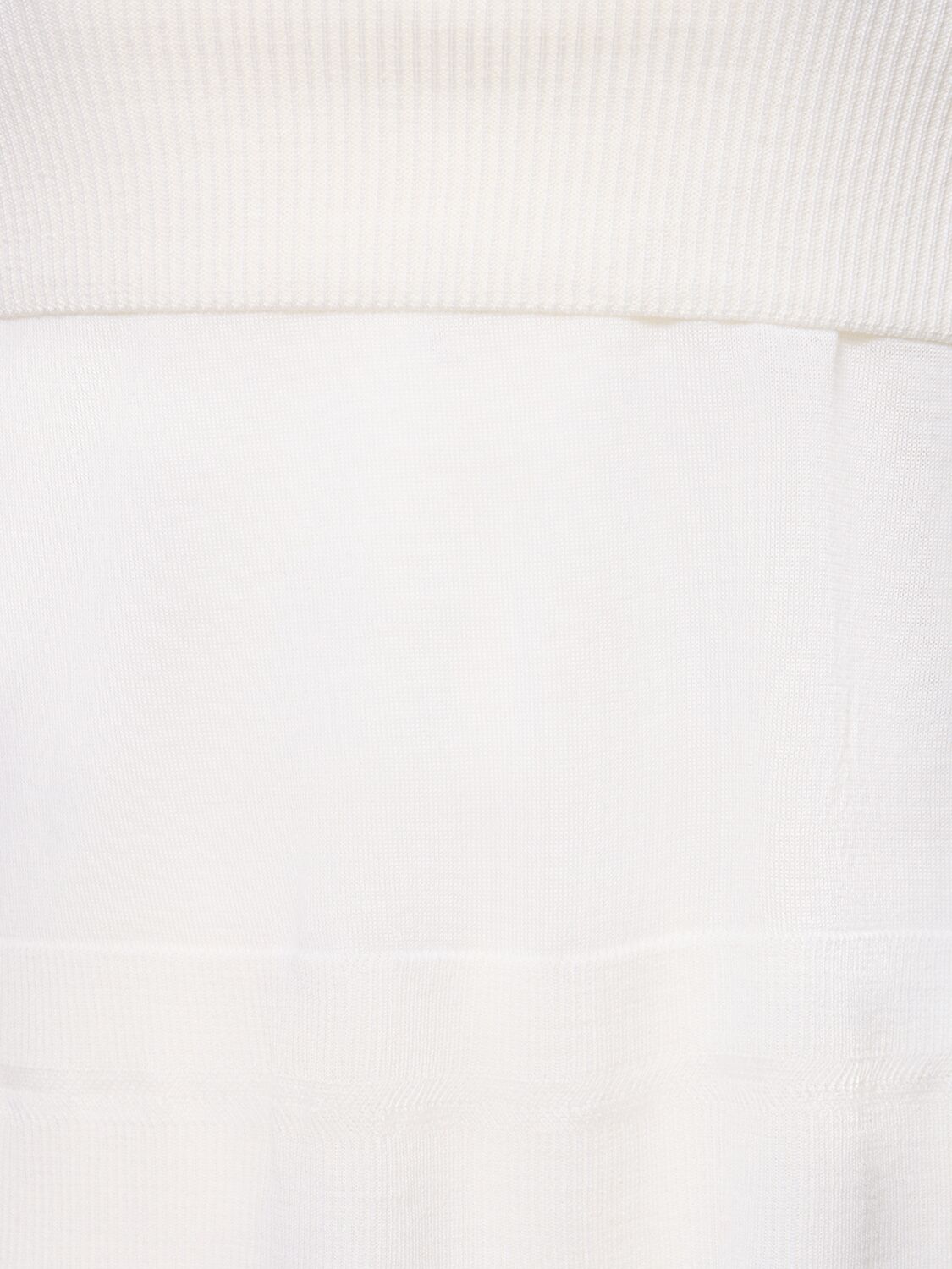 Shop Max Mara Tiglio Wool Knit Long Sleeve Top In White