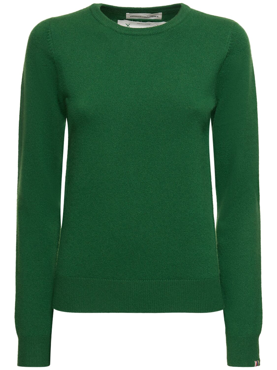 Extreme Cashmere Cashmere Blend Knit Crewneck Sweater In Green