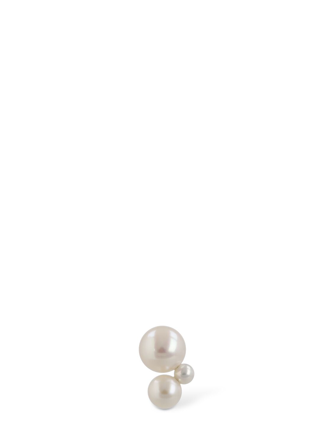Image of Petite Stellari Pearl Mono Earring